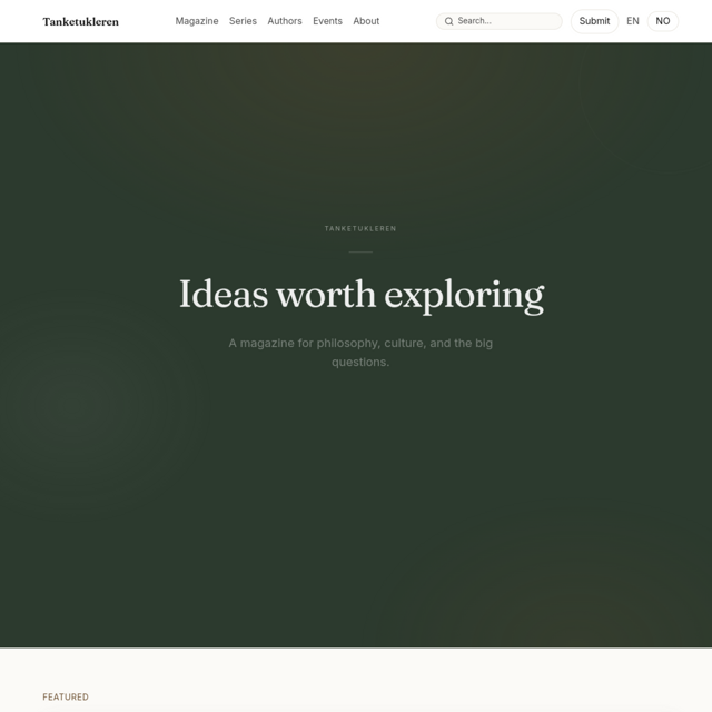 Tanketukling magasin- og skrivenettsted