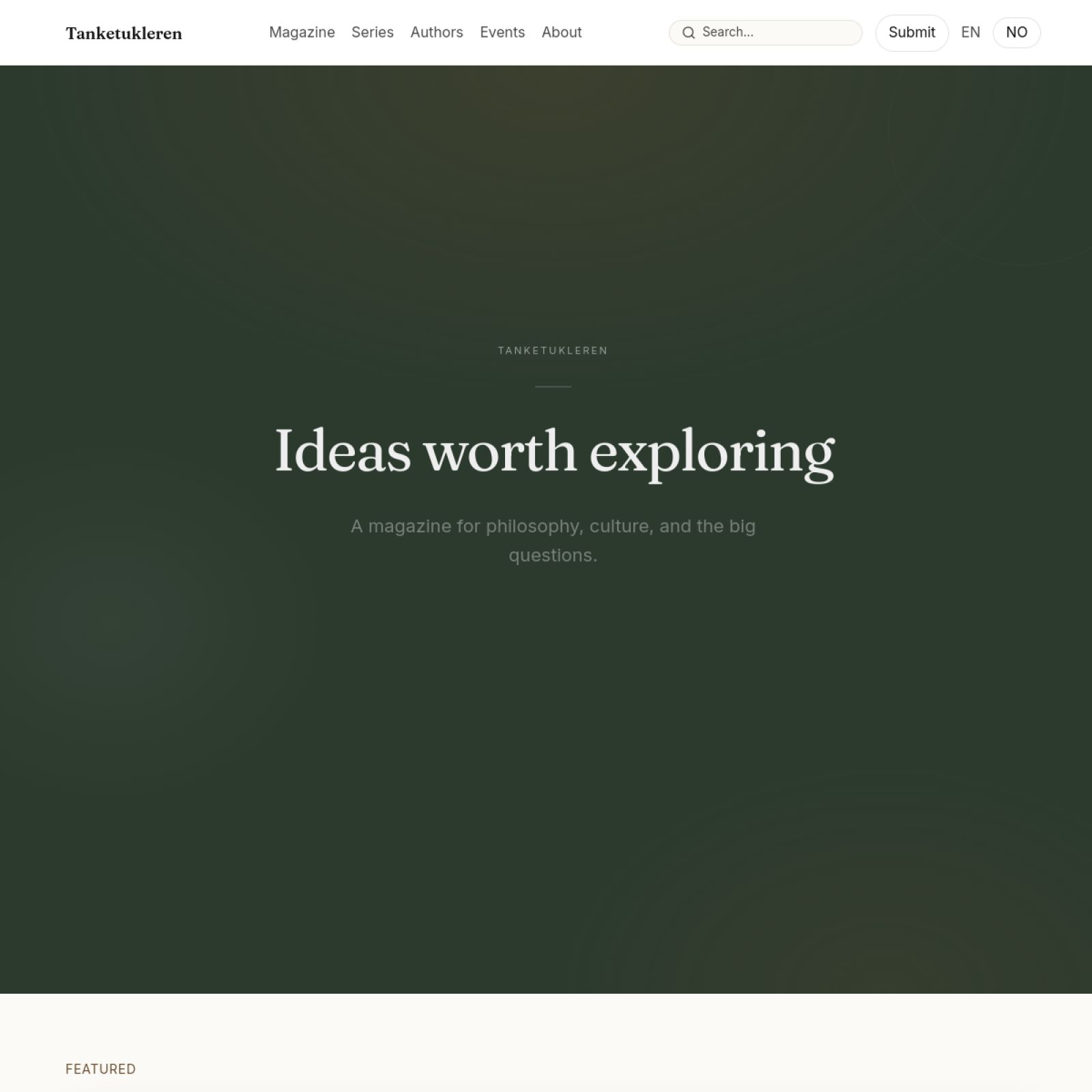 Tanketukling magazine and writing website